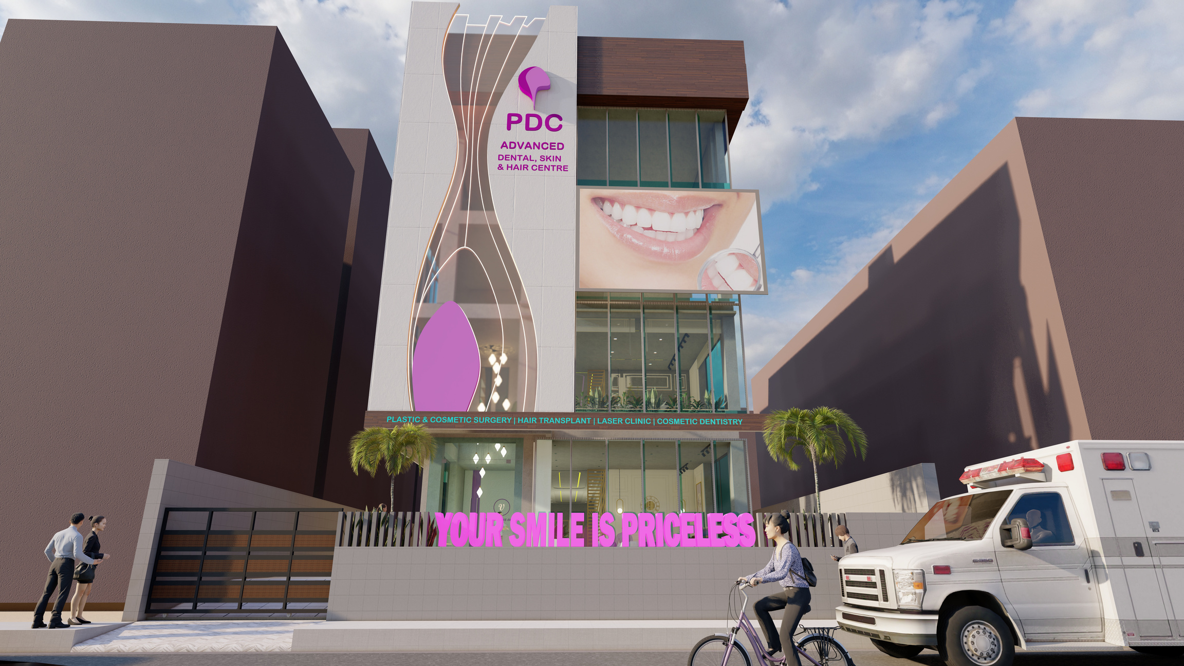 Facade Wide Render